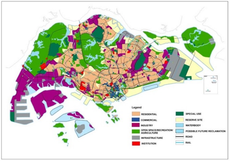 Perencanaan wilayah di Singapura tahun 2011.